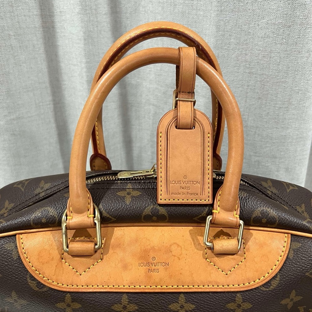 Louis Vuitton Deauville Bag Authentic Preloved Iconic Design Monogram Canvas - Picture 3 of 16